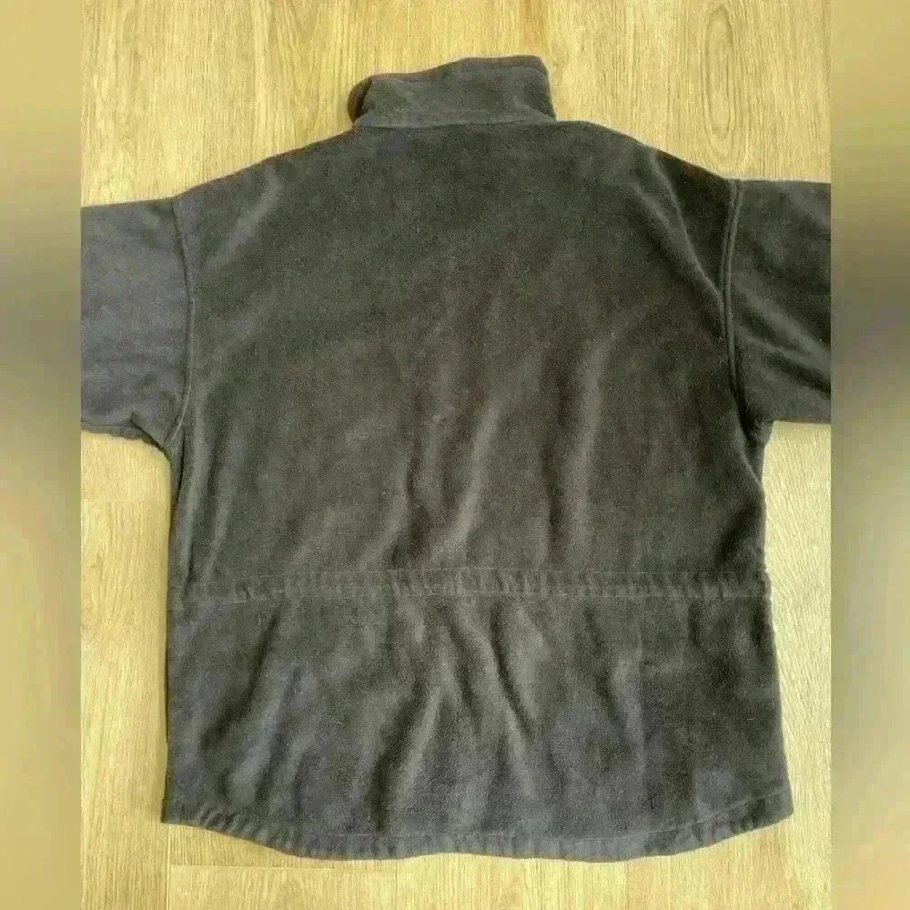 Columbia Women’s Full Zip Fleece Jacket 2XL Black Adjustable Cinch Waist - Picture 4 of 13